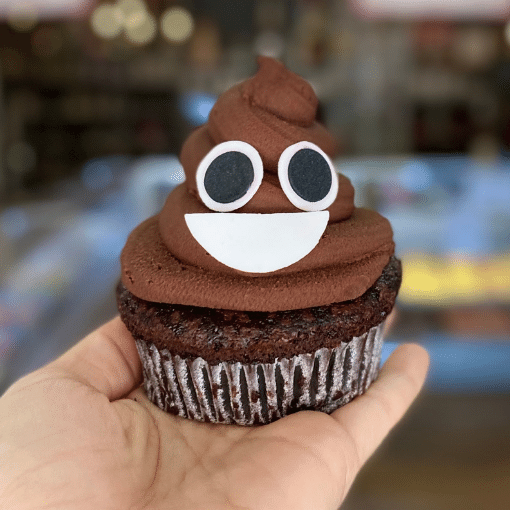 Poop Emoji Cupcake